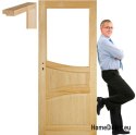 Wooden pine doors with frame STOLGEN SL3 60/70/80/90