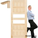 Wooden pine door frame STOLGEN NV9 60/70/80/90