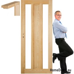 Wooden pine doors frame STOLGEN OM3 60/70/80/90
