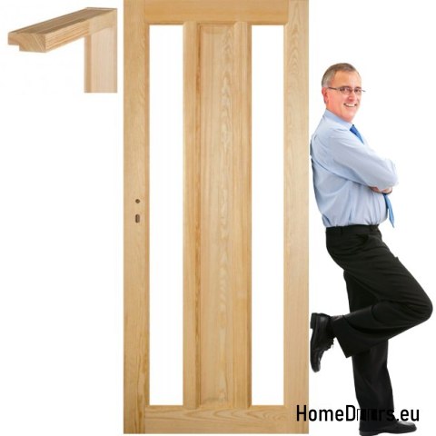 Wooden pine doors frame STOLGEN OM3 60/70/80/90