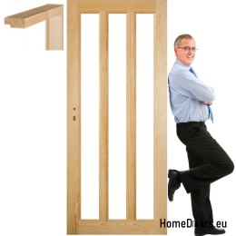 Wooden pine doors frame STOLGEN OM5 60/70/80/90