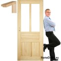 Wooden pine door frame STOLGEN PM3 60/70/80/90