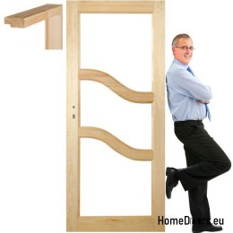 Wooden pine doors frame STOLGEN PS4 60/70/80/90