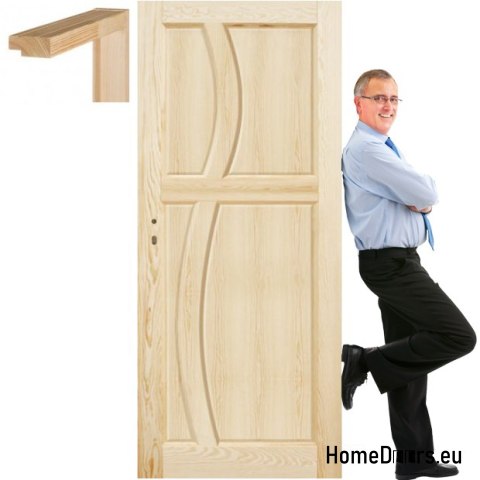 Wooden pine doors frame STOLGEN RN5 60/70/80/90