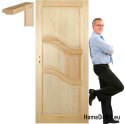 Raw pine doors with frame STOLGEN PS1 60/70/80/90