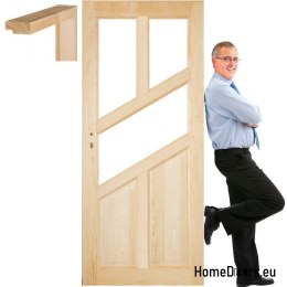 Wooden pine door frame STOLGEN FR8 60/70/80/90