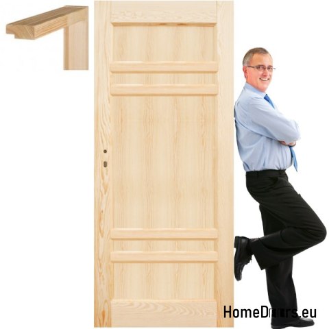 Wooden pine door frame STOLGEN HF5 60/70/80/90