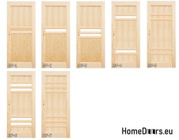 Wooden pine door frame STOLGEN HF5 60/70/80/90