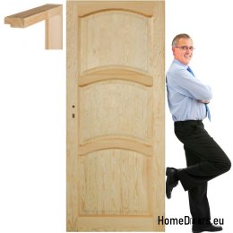 Wooden pine doors frame STOLGEN MD1 60/70/80/90