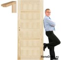 Wooden pine doors frame STOLGEN NV1 60/70/80/90