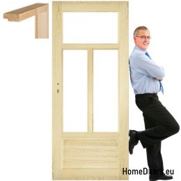Room pine doors with frame STOLGEN HV3 60/70/80/90