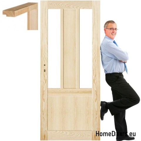 Wooden pine doors frame STOLGEN AK4 60/70/80/90