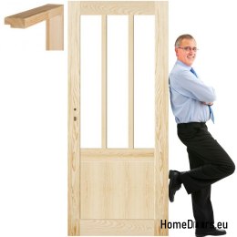 Wooden pine door frame STOLGEN AK5 60/70/80/90