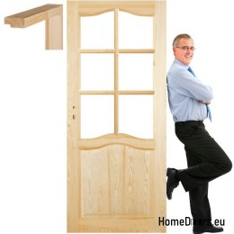 Room pine doors with frame STOLGEN DT3 60/70/80/90