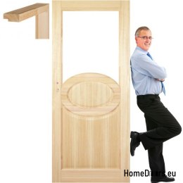 Raw pine doors with frame STOLGEN AR3 60/70/80/90