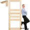 Raw pine doors with frame STOLGEN CR4 60/70/80/90
