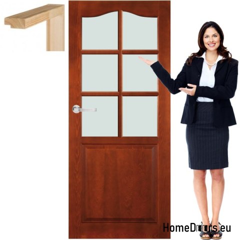 Wooden doors with frame color varnish TP3 70