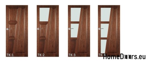 Wooden doors with frame color glass TK2 90 Wooden doors with frame color glass TK2 90