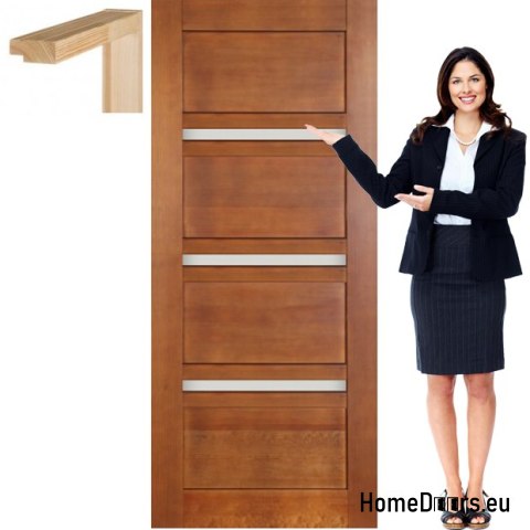 Wooden door with frame lacquered TO1 60