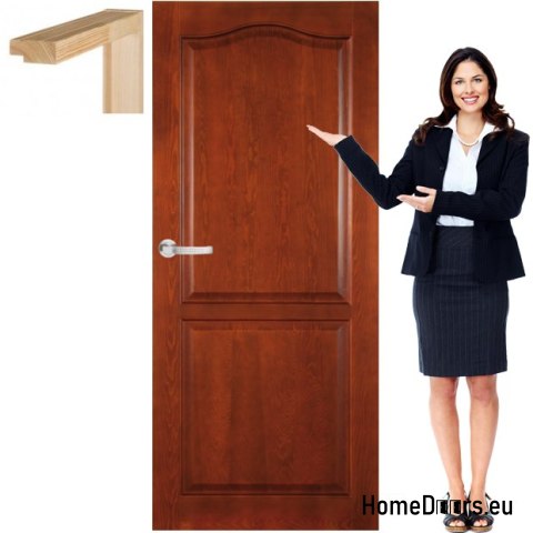 Wooden door with frame lacquered TP1 60