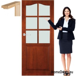 Wooden door with frame lacquered TP3 60