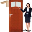 Wooden doors with bathroom frame VN2 60