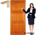 Wooden door with frame full lacquer TM1 90