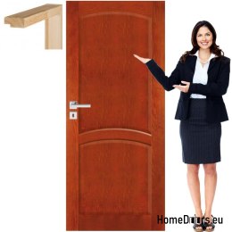 Wooden doors with frame full lacquer VN1 70