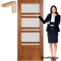 Wooden doors with glass frame color TO4 70