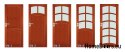 Wooden doors with glass frame color VN3 90