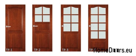 Wooden doors with glass frame varnish TP4 90 Wooden doors with glass frame varnish TP4 90