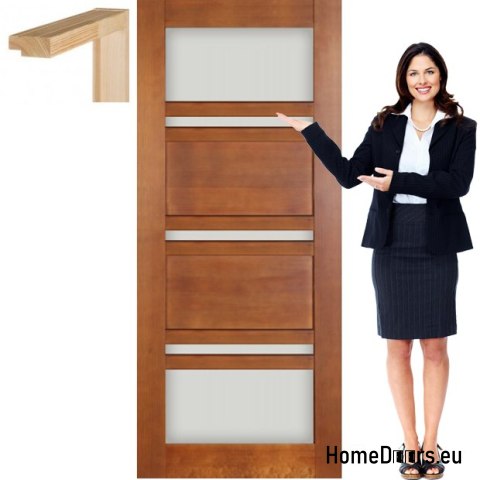 Wooden sash with frame varnish TO6 80