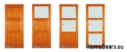 Wooden leaf with frame lacquered TM3 80