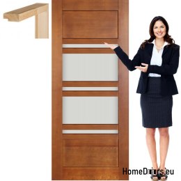 Wooden leaf with frame lacquered TO7 80