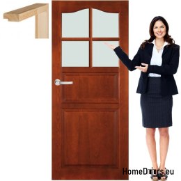 Wooden leaf with frame lacquered TP2 90