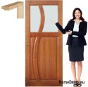 Wooden door frame varnish colored RN8 90