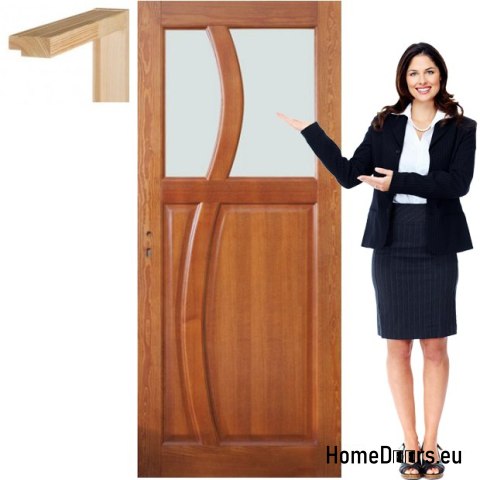 Wooden door frame varnish colored RN8 90