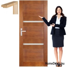 Wooden door frame varnish colored RV1 80