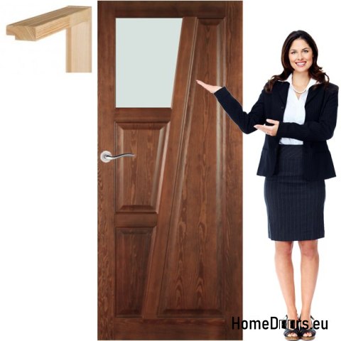 Wooden doors with frame color varnish TK2 70