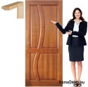 Wooden doors with frame full lacquer RN1 90