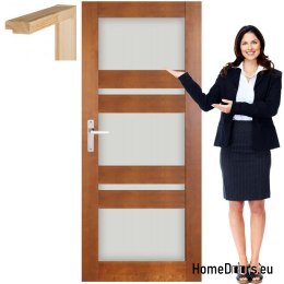 Wooden door with frame lacquered RV4 80