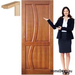 Wooden sash with frame full color RN1 60