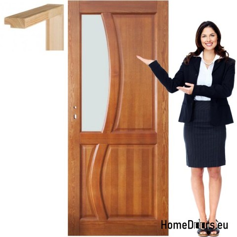 Wooden leaf with frame lacquered RN2 90