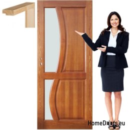 Wooden sash with frame lacquered RN3 80