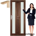 Wooden door frame glass lacquer OM7 80