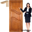 Wooden door with frame colourful full PS1 80