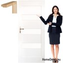 Wooden door with frame lacquered OV17 80