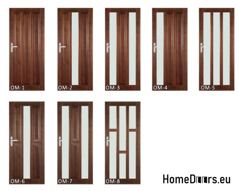 Wooden sash with frame colored OM3 90 Wooden sash with frame colored OM3 90