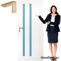 Wooden sash with frame colorful OV6 90