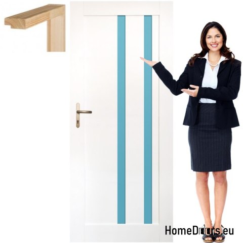 Wooden sash with frame colorful OV8 80